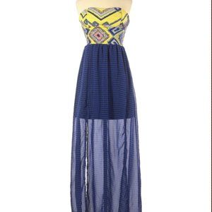 Xhilaration Boho Maxi Dress with Short Under Skirt